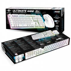 PACK CLAVIER / SOURIS GAMER SOG ULTIMATE 600 SANS FIL BLANC