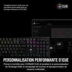 CLAVIER CORSAIR GAMING K70 RGB CORE