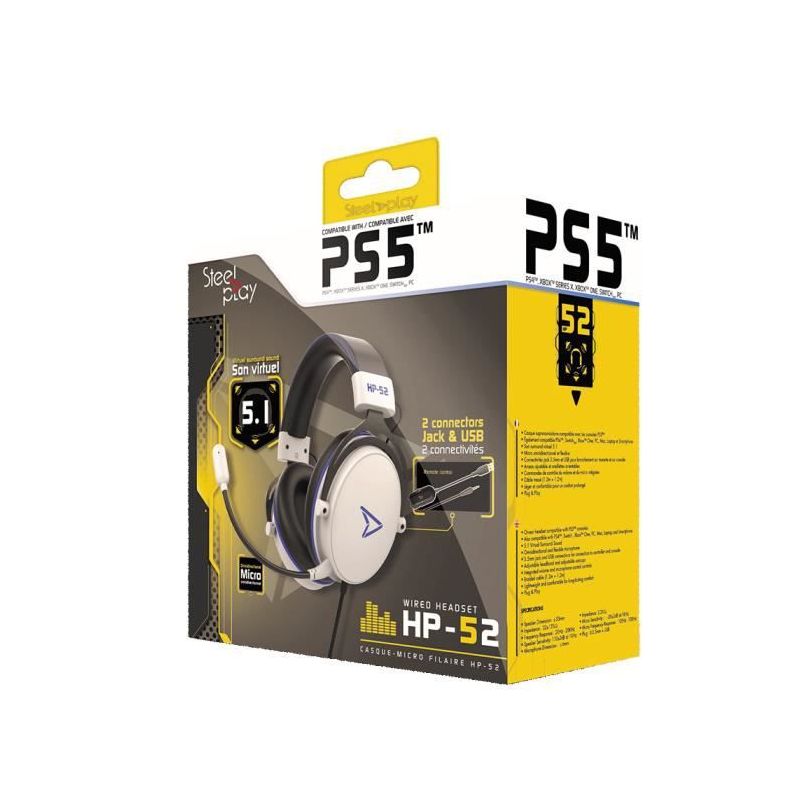 CASQUE STEELPLAY 5.1 HP 52 PS5