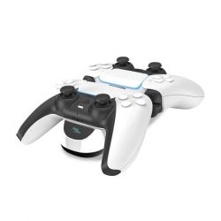 CHARGEUR 2 MANETTES - STEELPLAY - FILAIRE (PS5)