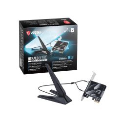 CARTE RESEAU PCI EXPRESS MSI HERALD BE9400 WiFi 7 PCIe