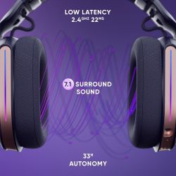 CASQUE ONIVERSE GAMING SANS FIL POLARIS - Sideral Blue (MULTIPLATEFORME)