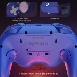 Manette Sans fil Bluetooth Foenix Supreme Ultra Violet (Nintendo Switch 2 / Switch / Gamecube / Wii / PC)