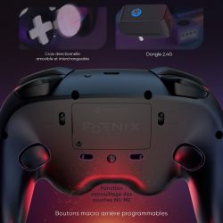Manette Sans fil Bluetooth Foenix Supreme Black (Nintendo Switch 2 / Switch / Gamecube / Wii / PC)