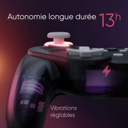 Manette Sans fil Bluetooth Foenix Supreme Black (Nintendo Switch 2 / Switch / Gamecube / Wii / PC)