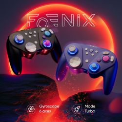 Manette Sans fil Bluetooth Foenix Supreme Black (Nintendo Switch 2 / Switch / Gamecube / Wii / PC)