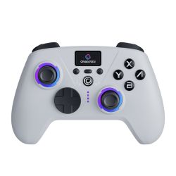 Manette avec Écran Bluetooth Aura - Radiant White (Nintendo Switch 2 / Switch / PC / Mobile)