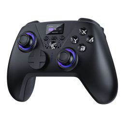 Manette avec Écran Bluetooth Aura - Void Black (Nintendo Switch 2 / Switch / PC / Mobile)