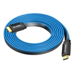 CABLE HDMI 2.1 TRESSE 8K ONIVERSE - Bleu 2M (MULTIPLATEFORME)