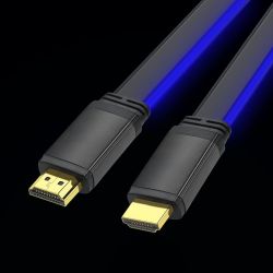 CABLE HDMI 2.1 TRESSE 8K ONIVERSE - Bleu 2M (MULTIPLATEFORME)