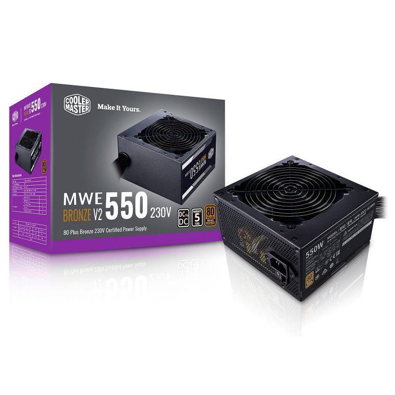 ALIM COOLER MASTER MWE 550W 80+ BRONZE V2