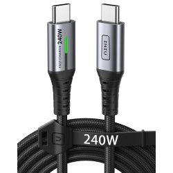Câble INIU 240W Cable USB C vers USB C 2m charge rapide