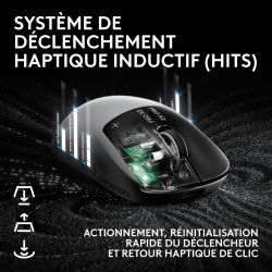 SOURIS GAMING SANS FILLOGITECH - G PRO X 2 SUPERSTRIKE LIGHTSPEED WIRELESS - NOIR/BLANC