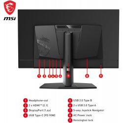 ECRAN GAMING MSI 32" MSI MPG 321URX QD-OLED