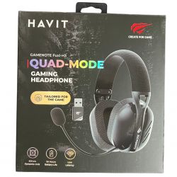 Casque Sans Fil HAVIT -avec Micro - 26 heures d'autonomie - 600 mAh - Noir