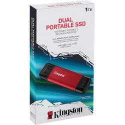 DISQUE SSD EXTERNE Kingston Dual Portable 1 TB