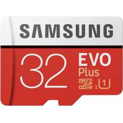 CARTE MICRO SD SAMSUNG EVO PLUS 32 GO MB-MC32GA 95/20MB/S UHS-I + ADAPTATEUR SD