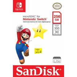 CARTE MICRO SDXC SANDISK 256GB ETOILE SWITCH