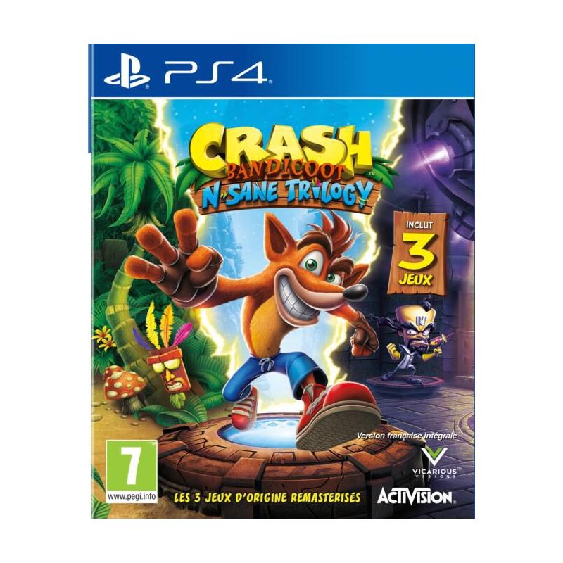 CRASH BANDICOOT N SANE TRILOGY (2 BONUS LEVELS) PS4