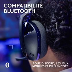 CASQUE LOGITECH G321 Lightspeed, Bluetooth sans Fil HEADSET - Noir
