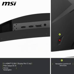 Ecran Gaming 32" incurvé MSI MAG 321CQF E18 - QHD- 180Hz