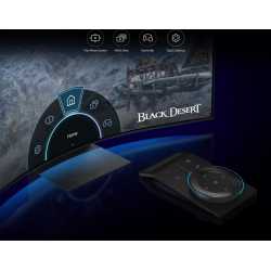 Ark Dial — La barre d'outils Ark Dial à l'écran, pilotée par le contrôleur pour Flex Move Screen, Multi View, Quick Settings et