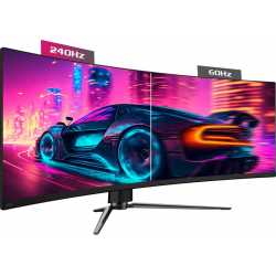 240 Hz et 0,03 ms — Le taux de rafraîchissement de 240 Hz associé au temps de réponse de 0,03 ms.