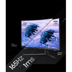 Temps de réponse 1 ms et 165 Hz — Comparaison avec un moniteur standard à 5 ms sur le temps de réponse gris à gris.