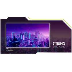 Dalle UHD 3840x2160 — La dalle UHD affiche une résolution allant jusqu'à 3840 x 2160 pour un maximum de détails.