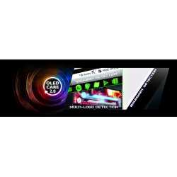 OLED Care 2.0 — Pixel Shift deplace les pixels a intervalles reguliers pour eviter la retention d'image.