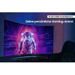 Immersion et courbure 1000R — L'écran incurvé 55 pouces au rayon 1000R offre une expérience de jeu immersive.