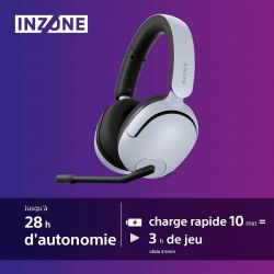CASQUE GAMING SANS FIL SONY INZONE H5 (PC & PS5) Blanc