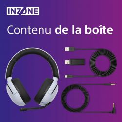 CASQUE GAMING SANS FIL SONY INZONE H5 (PC & PS5) Blanc