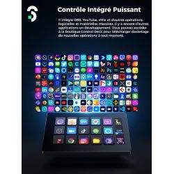 SOOMFON Stream Controller - 15 LCD Touches Macro & Info Barre, Mac & Win