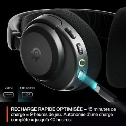 CASQUE GAMING SteelSeries Arctis Nova 3X Wireless (MULTI) Noir