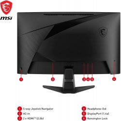 Ecran gaming MSI MAG 27CQ6F 27" Incurvé 180 Hz