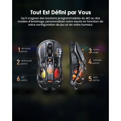 SOURIS GAMING GravaStar Mercury M2 Souris - Noir