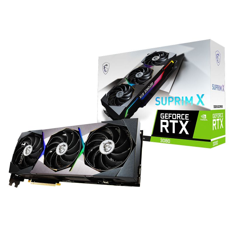 CARTE GRAPHIQUE NVIDIA MSI RTX 3080 SUPRIM X 10GO CARTE GRAPHIQUE NVIDIA MSI RTX 3080 SUPRIM X 10GO