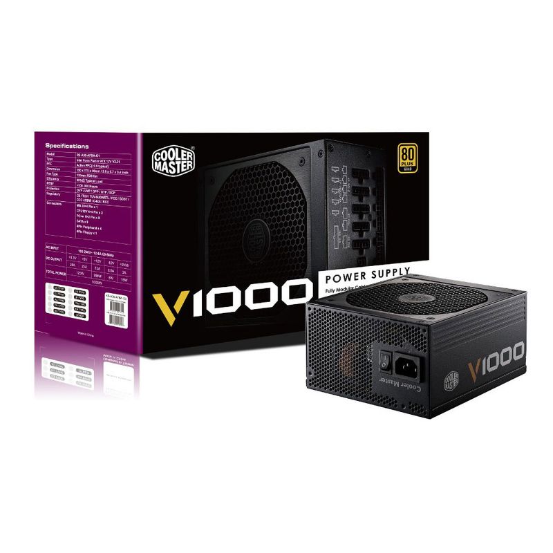 ALIM MODULAIRE COOLER MASTER V 1000W 80+ GOLD