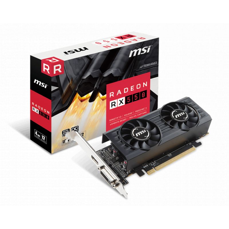 CARTE GRAPHIQUE MSI RX 550 OC 4GO CARTE GRAPHIQUE MSI RX 550 OC 4GO