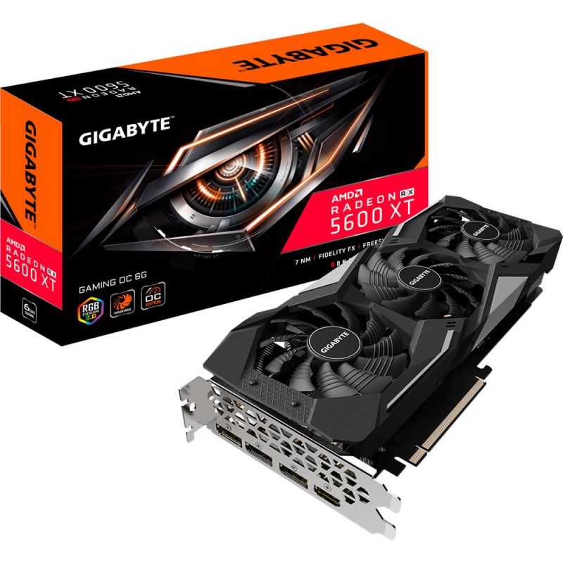 CARTE GRAPHIQUE GIGABYTE RX 5600 XT GAMING OC 6GO CARTE GRAPHIQUE GIGABYTE RX 5600 XT GAMING OC 6GO
