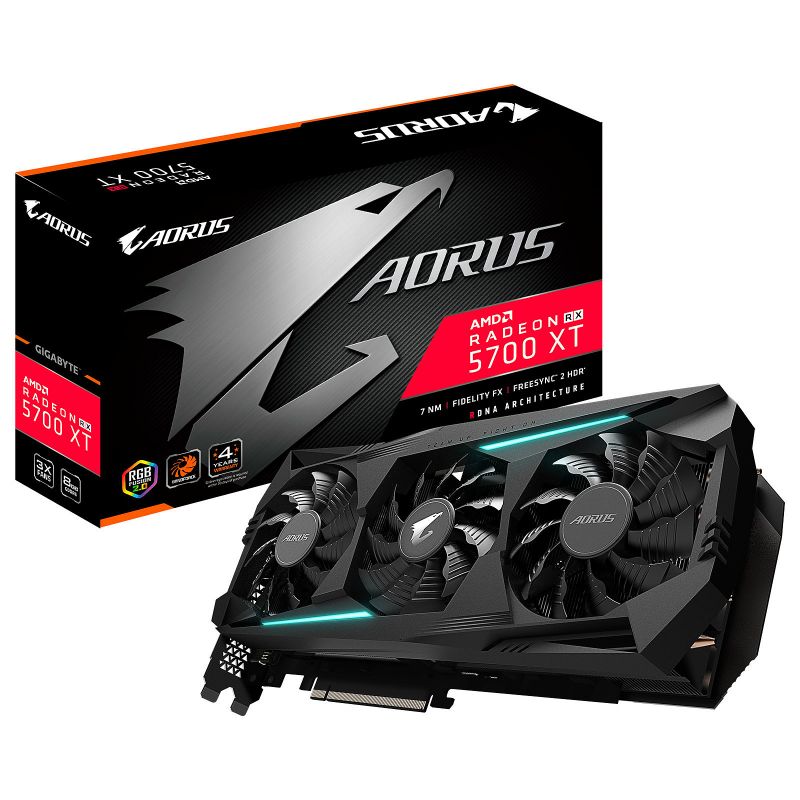 CARTE GRAPHIQUE GIGABYTE RX 5700 XT AORUS 8G V2 CARTE GRAPHIQUE GIGABYTE RX 5700 XT AORUS 8G V2