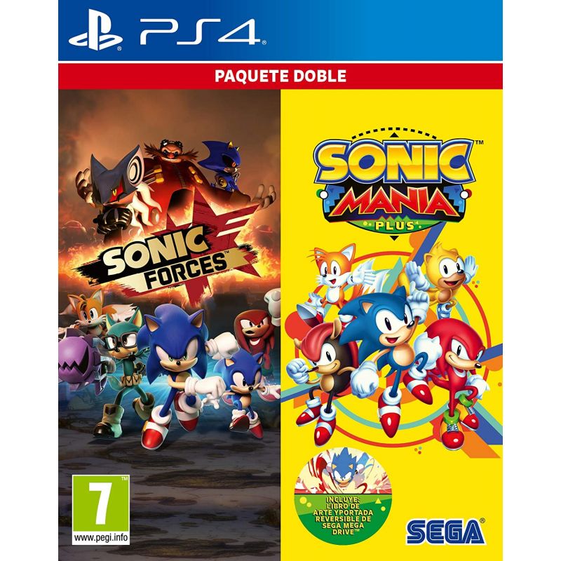 SONIC MANIA PLUS + SONIC FORCES (2 JEUX) PS4