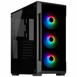 BOITIER CORSAIR ICUE 220T RGB TEMPERED ATX NOIR