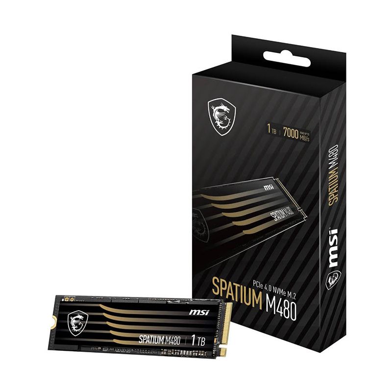 SSD NVME GEN4 MSI SSD SPATIUM M480 PCIE 4.0 1000 GO ( COMPATIBLE PS5)