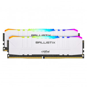 DDR4-3600 RGB CRUCIAL BALLISTIX 2X8GO(BLANC)