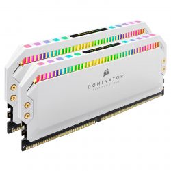 DDR 4 3200 MHZ 32GO (2X16GO) CORSAIR DOMINATOR PACK BLANC - RGB