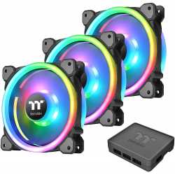 VENTILATEUR BOITIER THERMALTAKE RIING TRIO 14 RGB TT PREMIUM - 140MM - 4 PINS