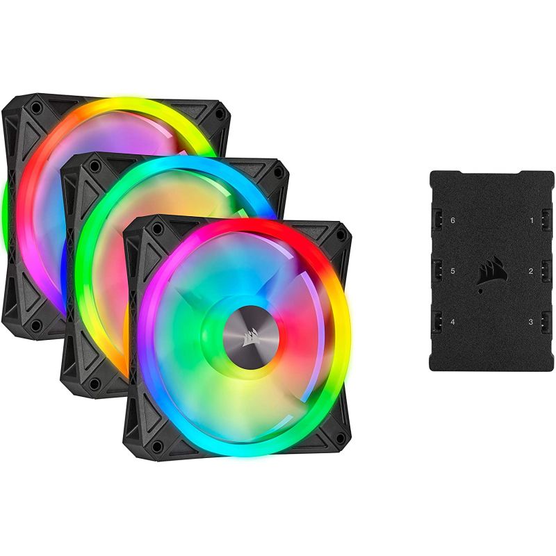 Corsair iCUE QL120 RGB Blanc 120mm - Ventilateur boîtier Corsair