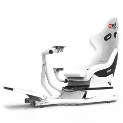 RSEAT RS1 SIMULATOR SIEGE ROUGE / CHASSIS BLANC